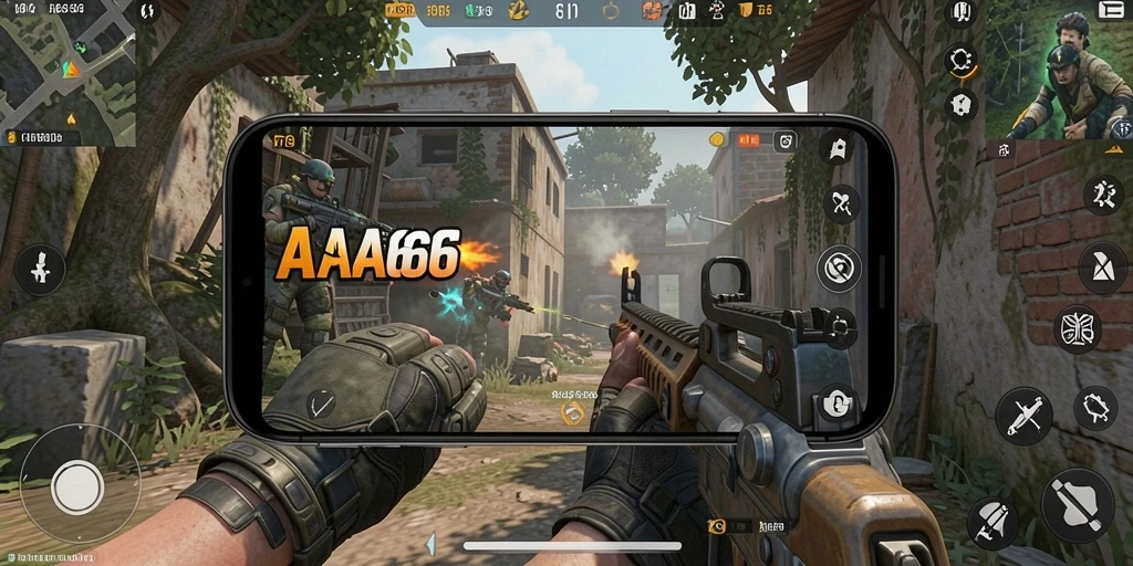 Tampilan gameplay seru dari AA666 yang memukau.