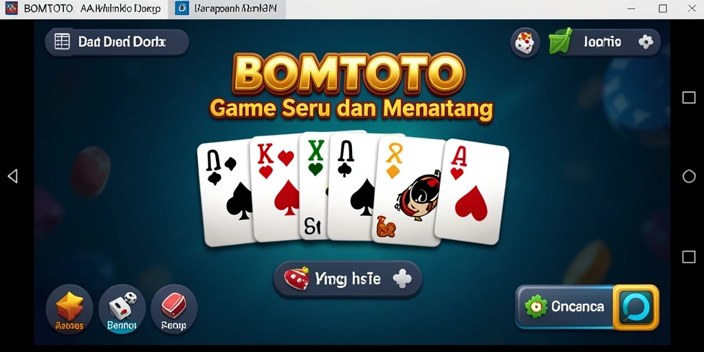Tampilan gameplay Domino yang seru di BOMTOTO.