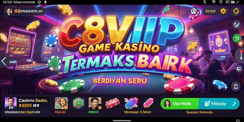 Screenshot gameplay Kasino C8VIP yang menegangkan dan interaktif.