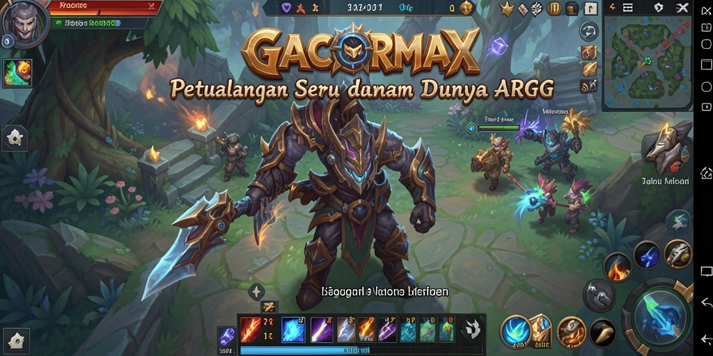 Tampilan aksi seru dalam gameplay GACORMAX dengan pertarungan ARPG.