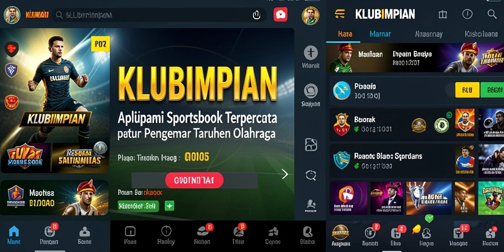 Tampilan gameplay menarik dalam aplikasi Sportsbook KLUBIMPIAN.