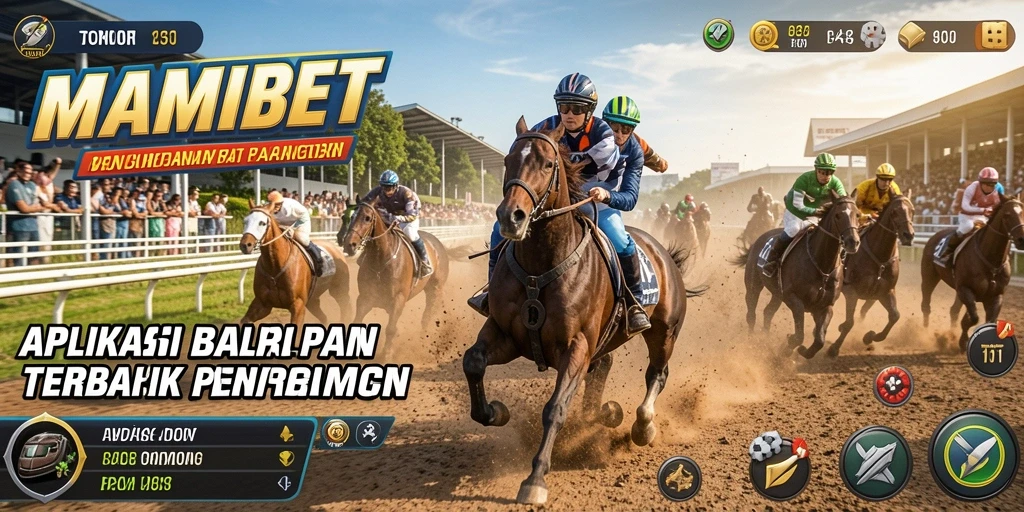 Screenshot MAMIBET menampilkan aksi balapan yang mendebarkan.