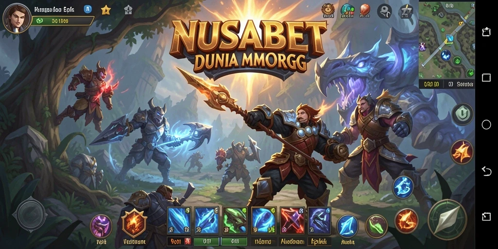 Screenshot gameplay NUSABET menampilkan aksi pertandingan seru di dunia MMORPG.
