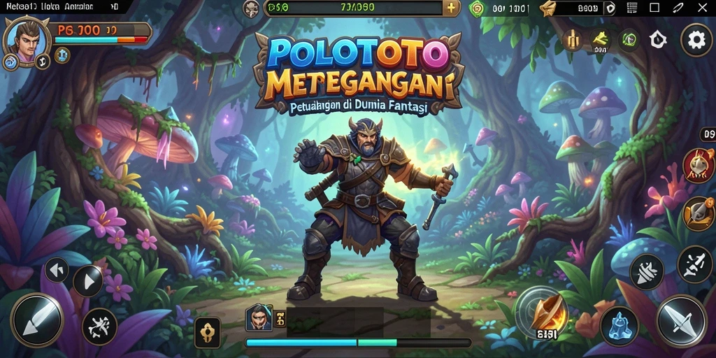 Tampilan gameplay seru dalam dunia fantasi POLOTOTO.