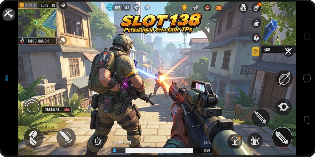 Tampilan gameplay SLOT138 yang seru dan mendebarkan dalam aksi TPS.
