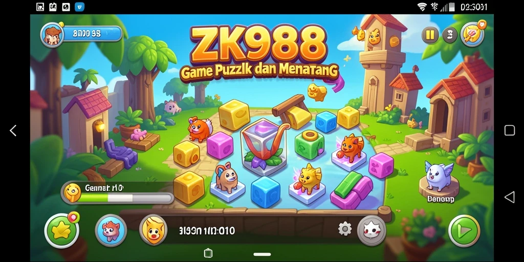 Tampilan screenshot ZK988 menampilkan gameplay seru dan menantang teka-teki.